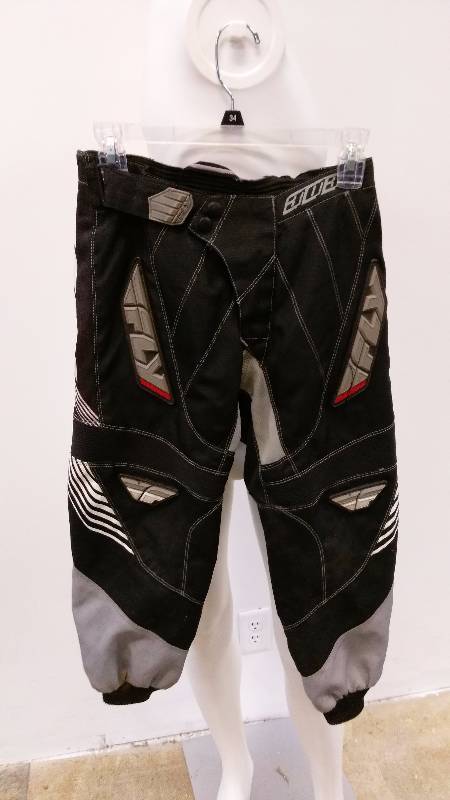 lot 41 image: Fly Racing Motocross Pants Black and Grey