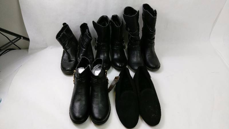 lot 50 image: Lot of 5 pairs of Womens Black Boots & Shoes