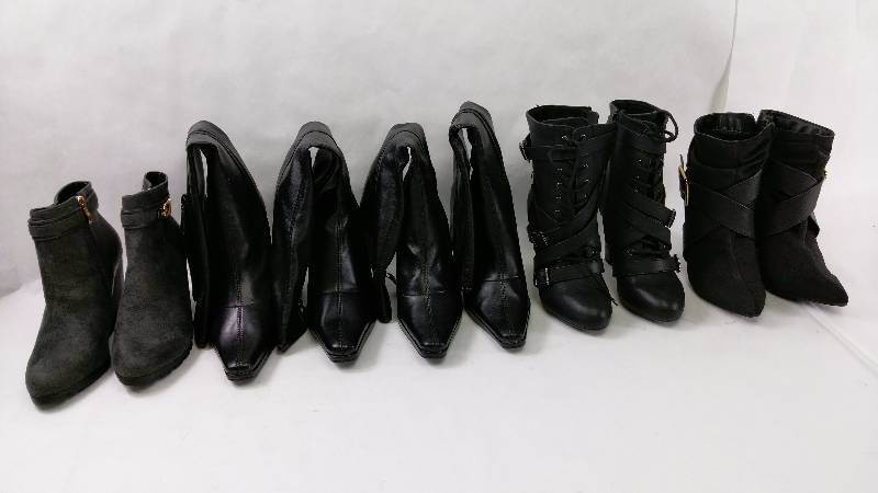 lot 52 image: Lot of 5 pairs of Womens Black Boots