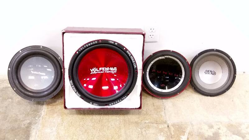 lot 83 image: For Parts Rockford Fosgate, Mega Sound, Volfenhag (ID 1001367-2)