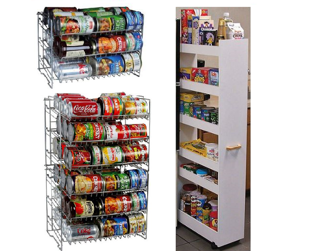 lot 99 image: 4 pc. Canned Food Racks Lot