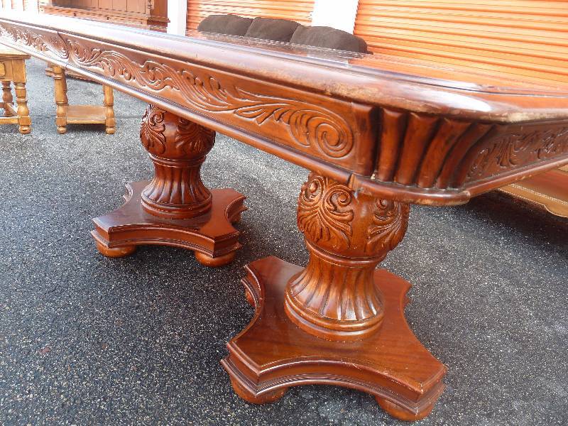 Double Pedestal Dining Room Table
