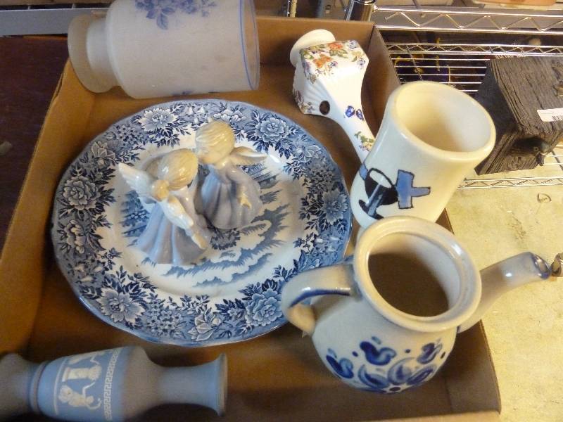 Collectible Blue & White Lot