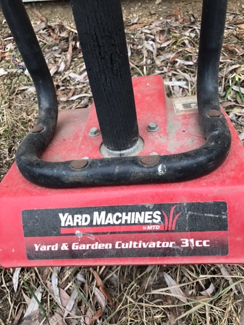 lot 17 image: MTD Yard Machines 31 cc Yard and Garden CultivatorTiller