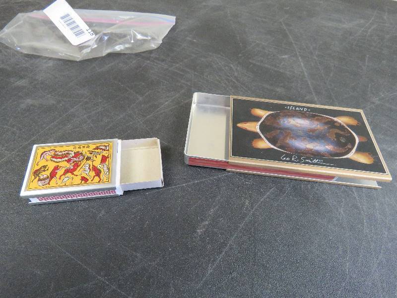 Collectible Tin Match Boxes