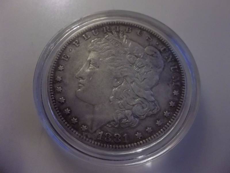 1881 O Morgan Silver Dollar
