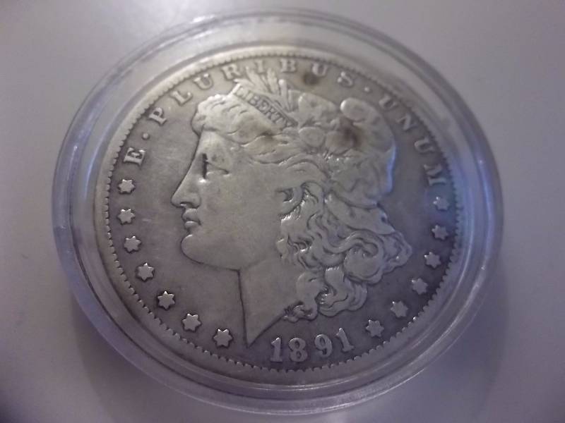 1891 O Morgan Silver Dollar