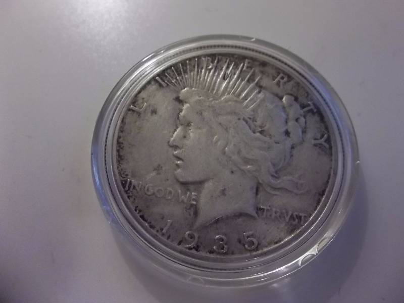 1935 S Silver Peace Dollar
