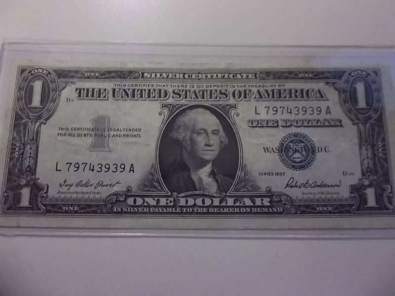 US $1 Silver Certificate Series 1957