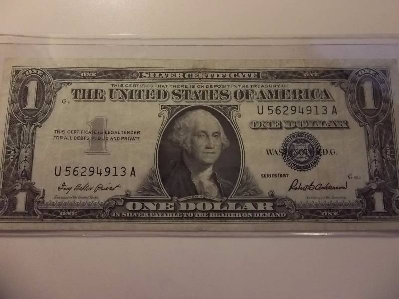 US $1 Silver Certificate Series 1957