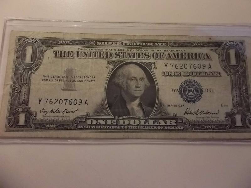 US $1 Silver Certificate Series 1957