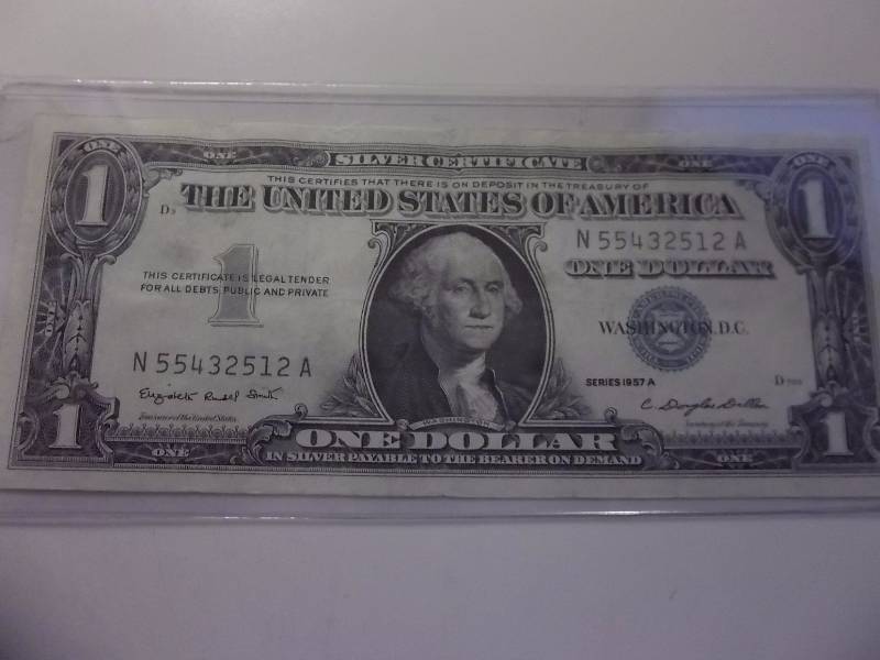 US $1 Silver Certificate Series 1957 A