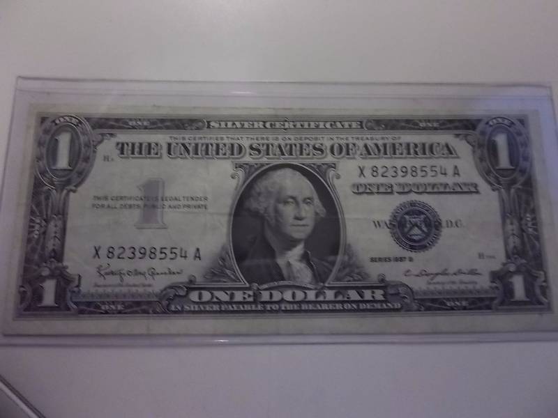 US $1 Silver Certificate Series 1957 B
