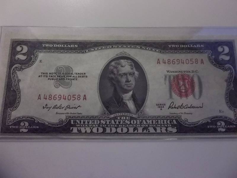 US Note $2 Bill Series 1953 A