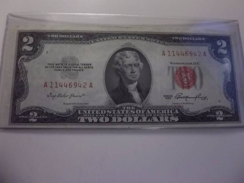 US Note $2 Bill Series 1953