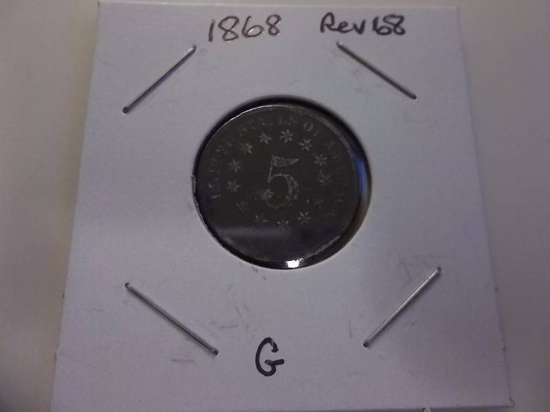 1968 Shield Nickel Rev 68
