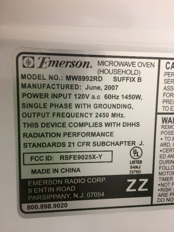 Emerson Microwave