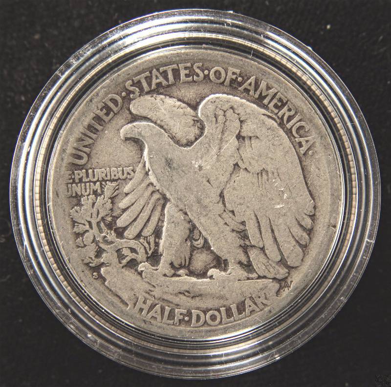 1920-S WALKING LIBERTY SILVER HALF DOLLAR IN AIRTITE