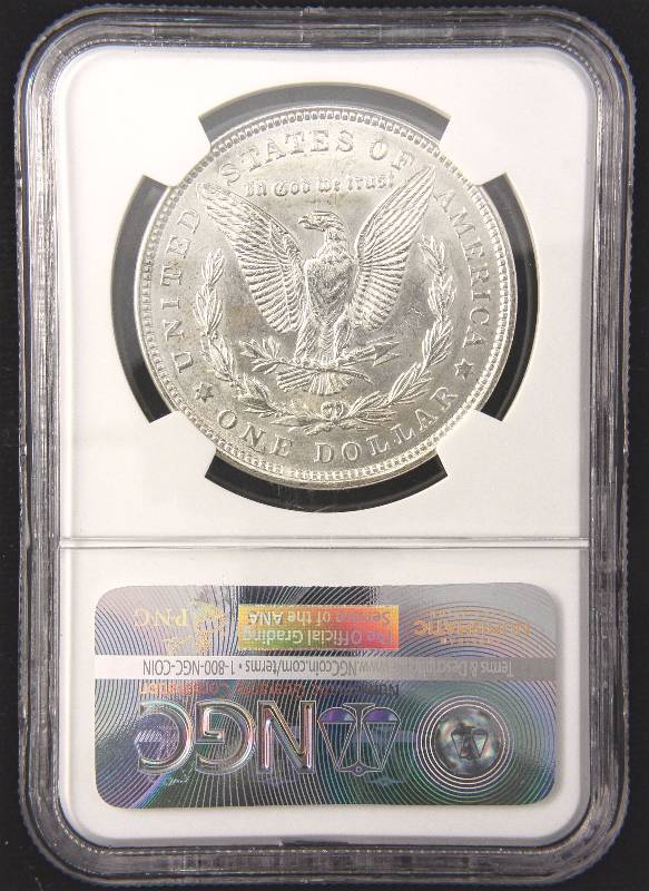 1921 MORGAN SILVER DOLLAR MS62 NGC