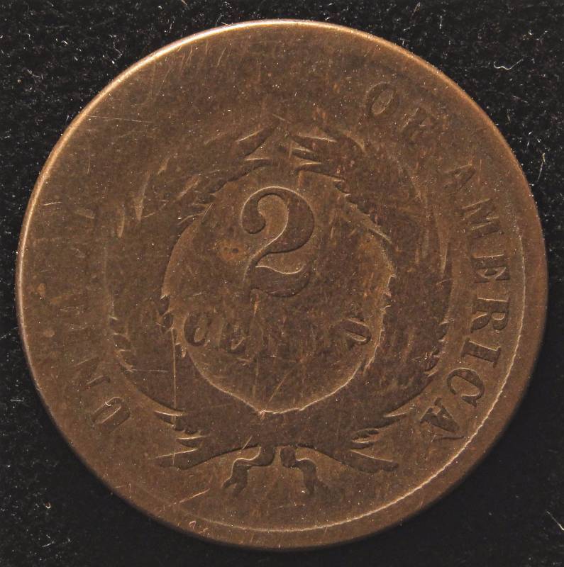 1867 US TWO CENT PIECE
