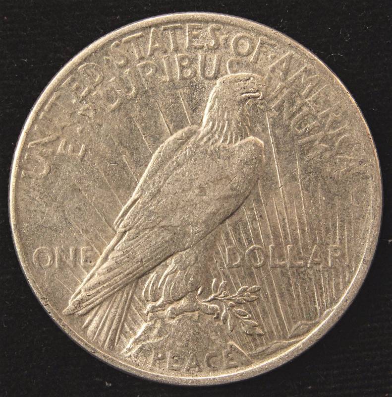 1922 PEACE SILVER DOLLAR XF