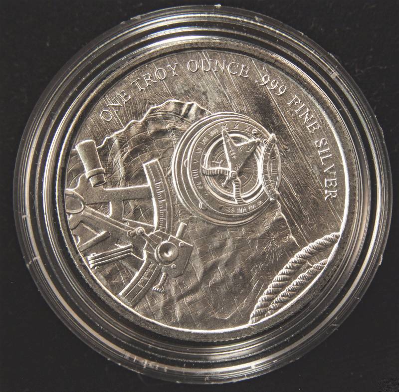 1 TROY OZ. .999 FINE SILVER PROSPECTOR IN AIRTITE HOLDER