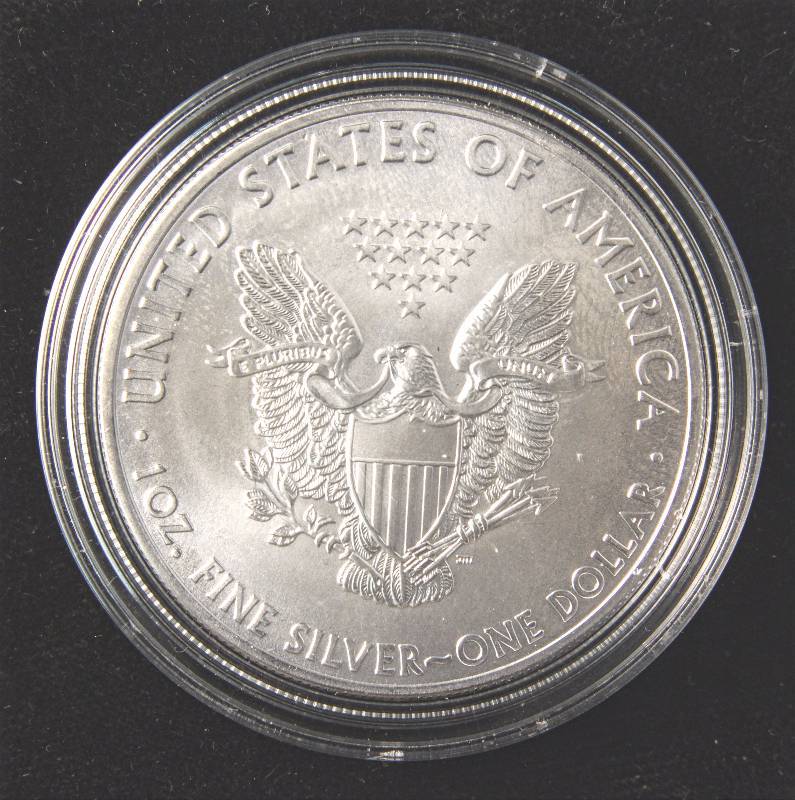 2013 AMERICAN SILVER EAGLE 1 TROY OZ. .999 FINE SILVER DOLLAR IN AIRTITE CAPSULE