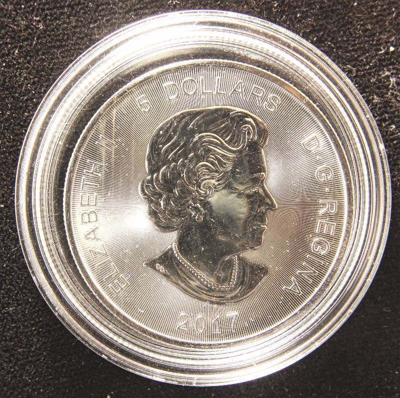 2017 CANADA SILVER LYNX 1 TROY OZ. .9999 FINE SILVER IN AIRTITE HOLDER