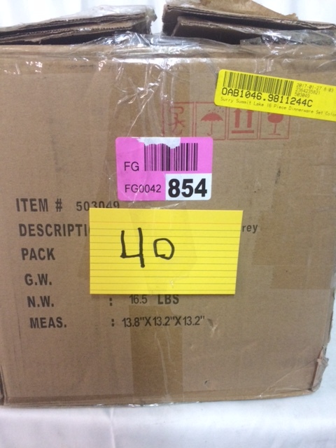 lot 40 image: 16 Piece Dinnerware, Surry Summit Lake
