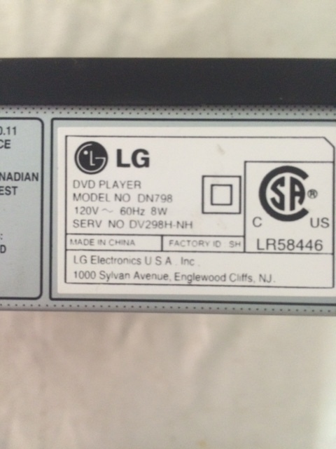 lot 48 image: LG DVD CD Player
