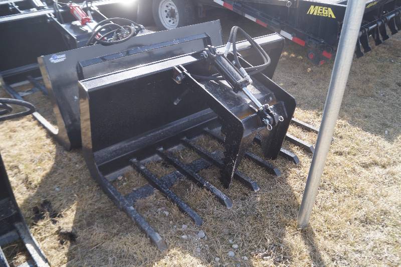 Skid Steer 5 Foot Single Cylinder Grapple