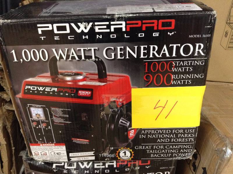 PowerPro 56101, 900 Running Watts1000 Starting Watts, Gas Powered Portable Generator