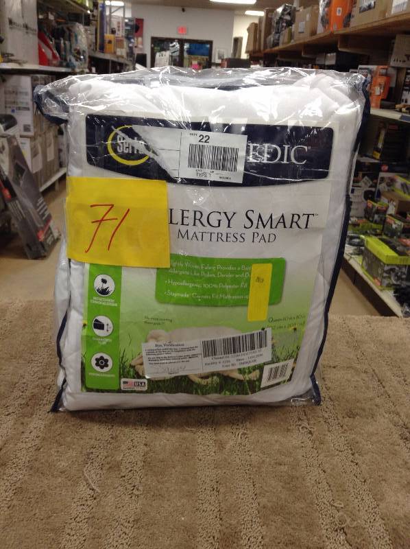 Serta Allergy Smart Mattress Pad Queen