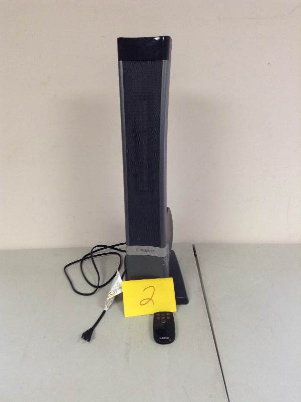 Lasko Ultra Ceramic Tower Heater with Remote Control open ox