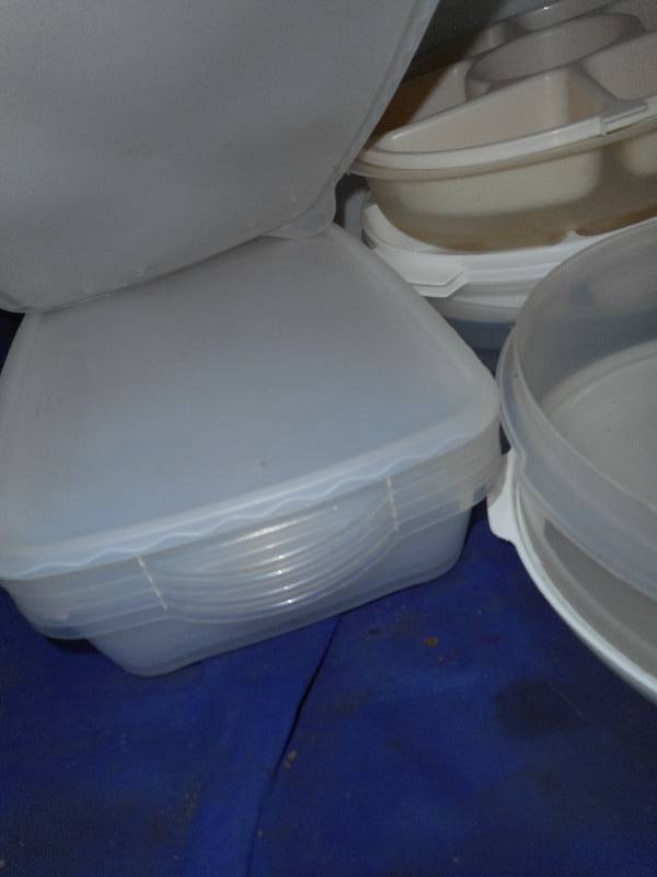 PLASTIC BOWLS AND TRAYS