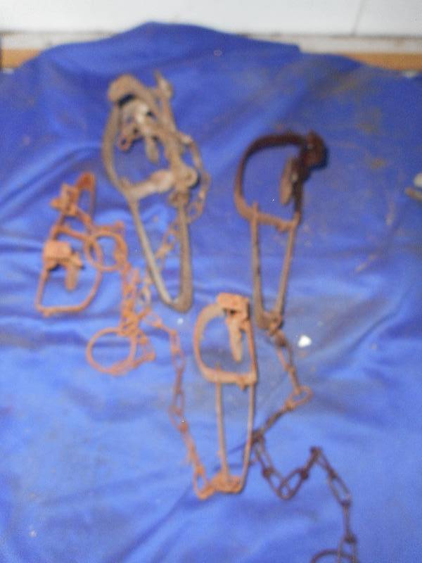 4 VINTAGE TRAPS