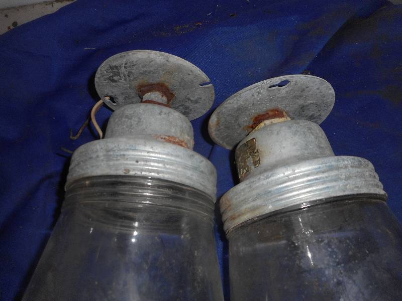 2 ANTIQUE BARN LIGHTS