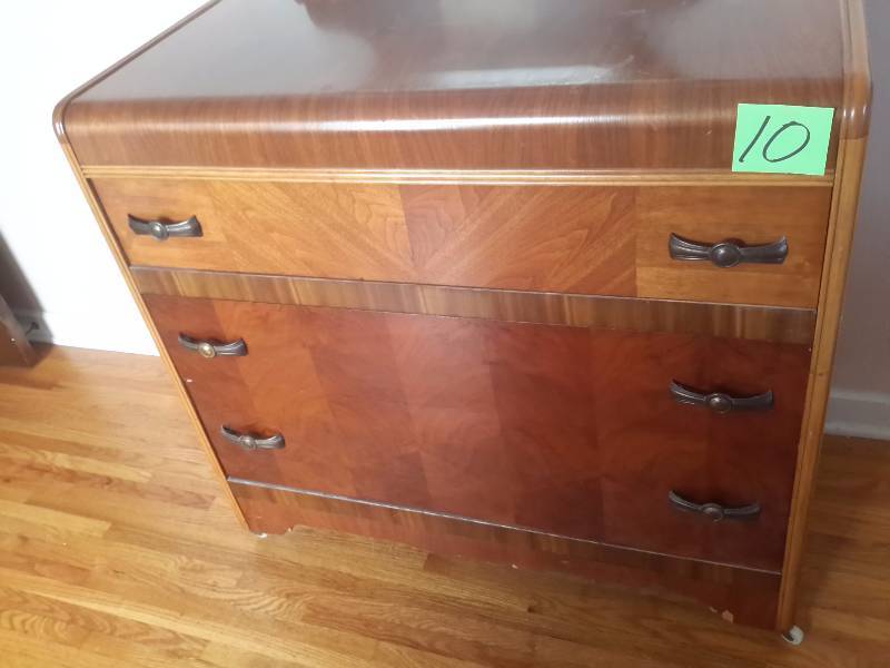 Nice Bureau with Waterfall type of front.  Misc. Woods