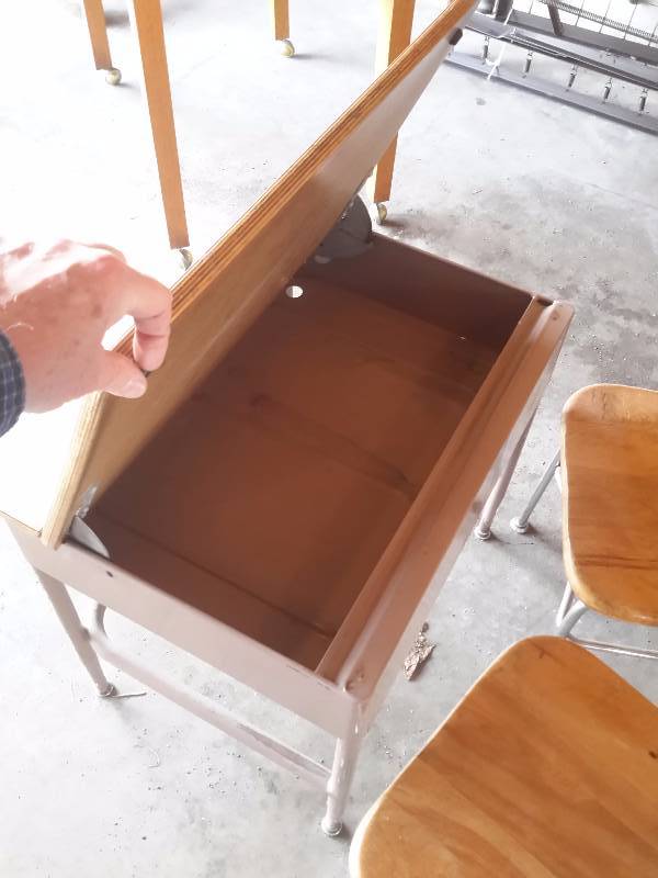 School Desk and 2 chairs