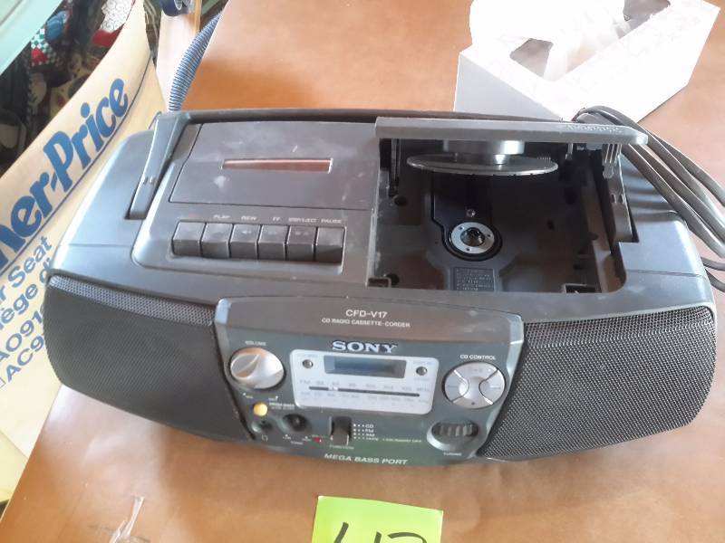 Sony Boom Box.. Has AMFM, CD, Cassette.. Works