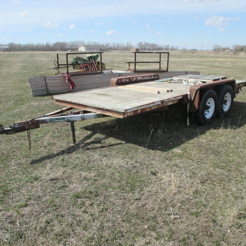 16 Home Built Flat Bed Trailer