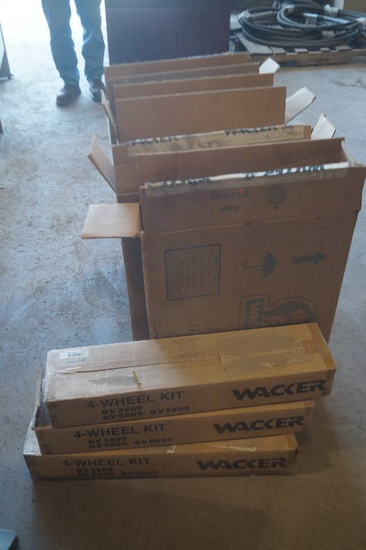 lot 11 image: Wacker Transport, Battery Tray & Wheel Kits