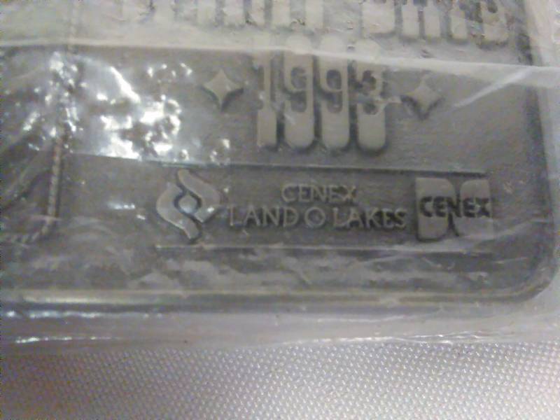 lot 164 image: Vintage Belt Buckle, Country Spirit Days, Pewter, New in wrapper, 1993, Cennex Land o Lakes