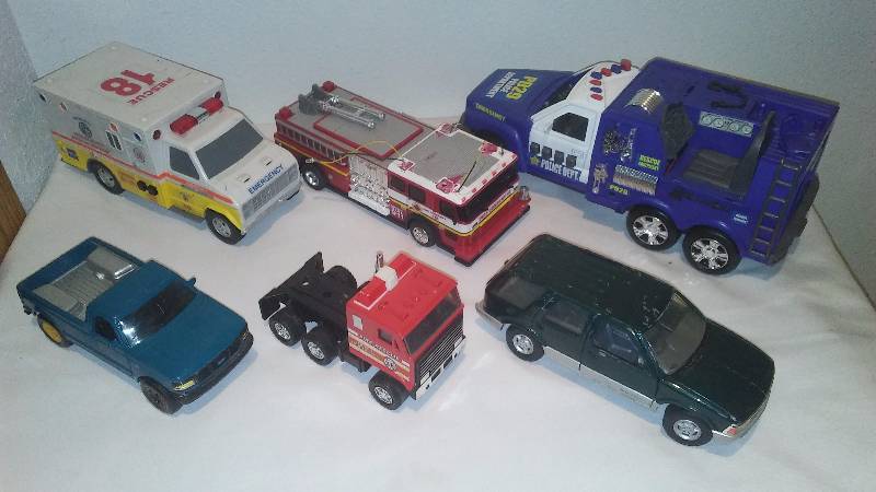 lot 15 image: Toy Trucks (6) Tonka, Toy Century, plastic, and metal