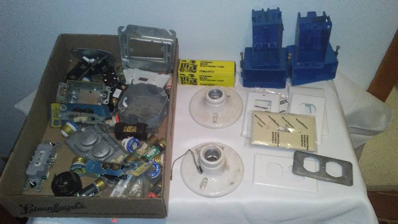lot 18 image: Electrical Boxes, Receptacles and plates