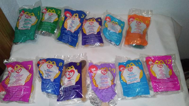 lot 76 image: Mc Donalds Beanie Baby Bear Collection (12) Still in Original Bag