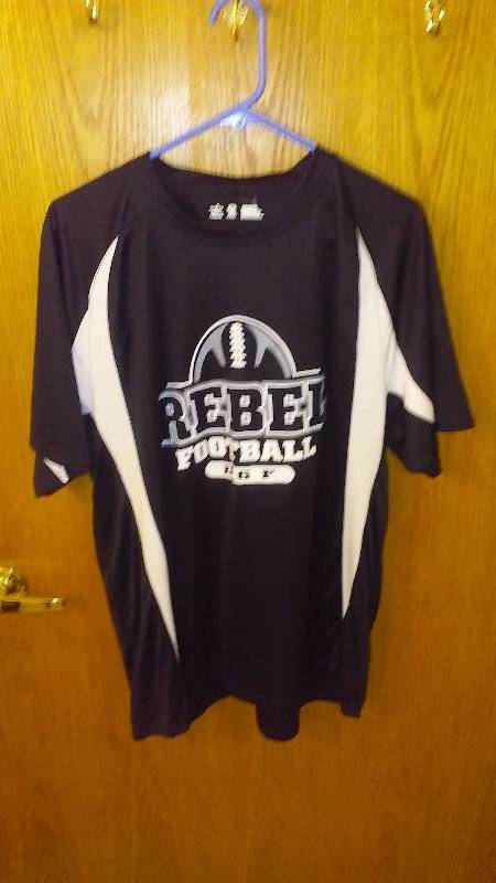 lot 173 image: DGF Rebels, XL Adult Black and White Dilworth, Glyndon, Felton football