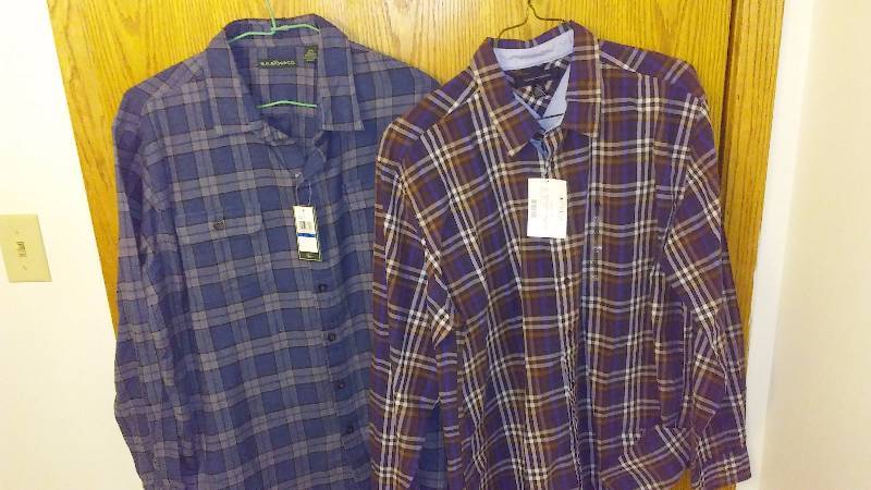 lot 175 image: Mens Plaid Shirt, GH BASS XL NWT, Tommy Hilfiger XL NWT