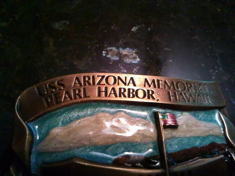 lot 287 image: Vintage Belt Buckle, U.S.S. Arizona Memorial, Pearl Harbor