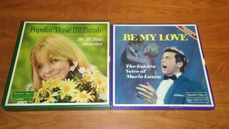 lot 198 image: Readers Digest Box Sets (2) Mario Lanza, Popular Hit Music Parade
